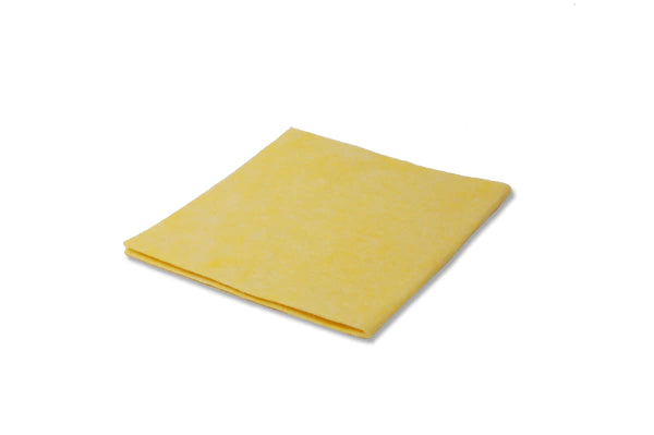 Reinigingsdoek nonwoven 135 gr/m2 neutraal, doos 50 stuks, kleur geel.