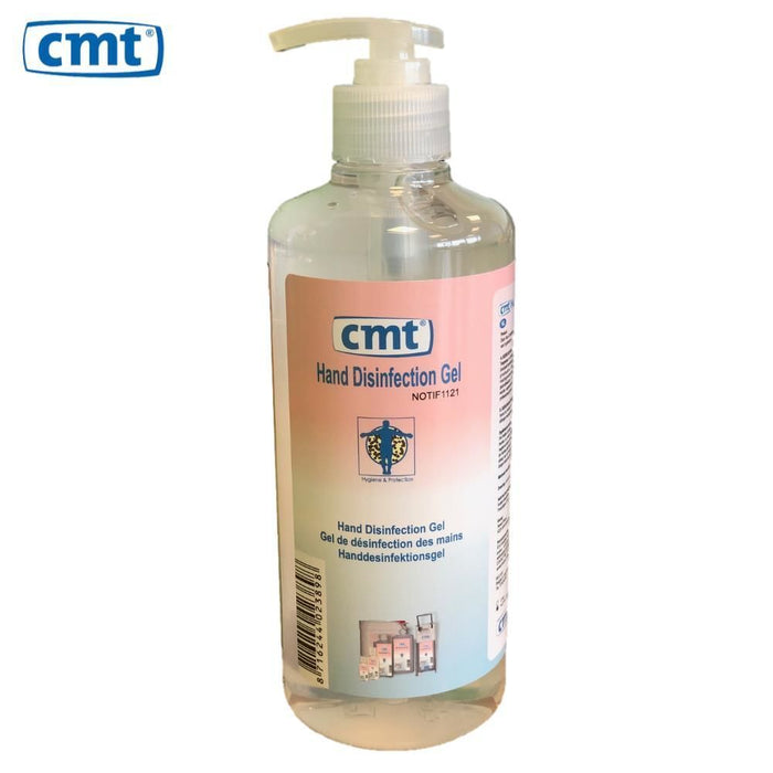 CMT handdesinfectie alcoholgel 12 x 500 ml pompfles.