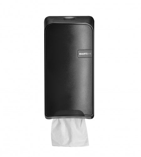 Quartz Black toiletpapier dispenser Bulkpack