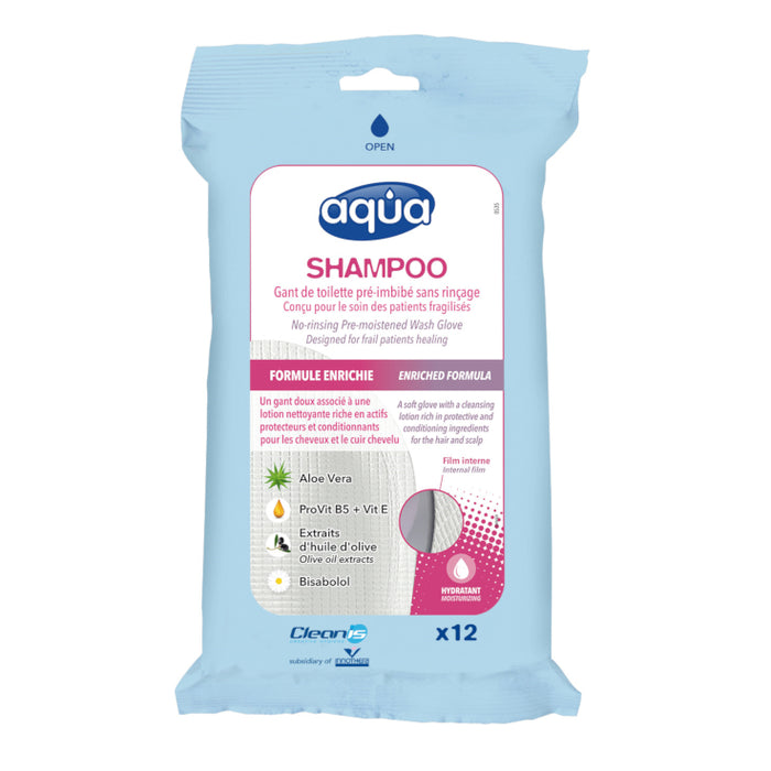 Aqua® Shampoo washandjes 9929200 - 12 stuks