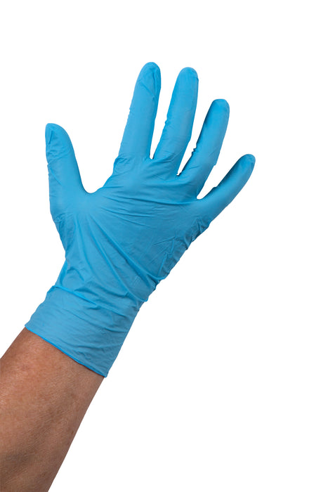 Handschoen latex gepoederd blauw XL - 100 stuks