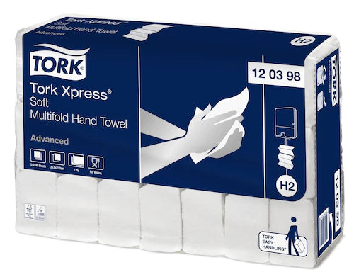 Tork Xpress H2 zacht 2-lgs handdoekpapier multifold - 3780 stuks