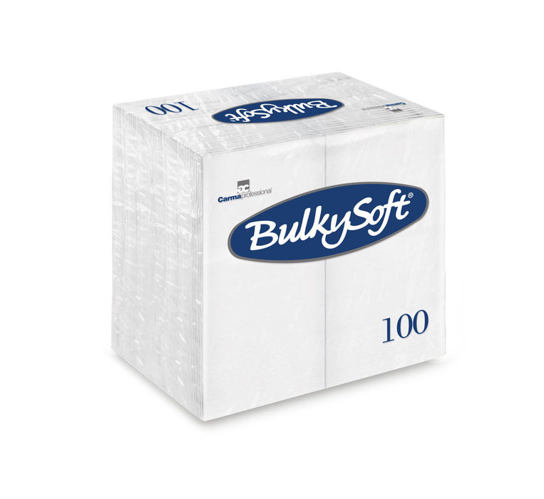 BulkySoft servet 2-lgs wit 40 x 40 cm 1/8 vouw (2000)