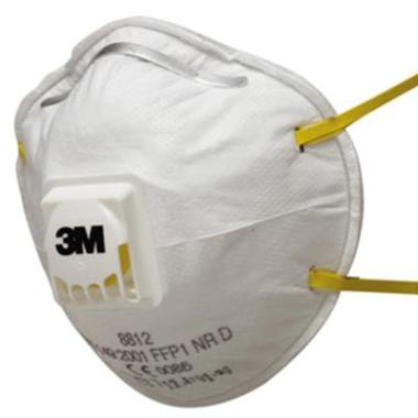 3M fijnstofmasker 8812 FFP1 NR D met uitademventiel, 10 stuks