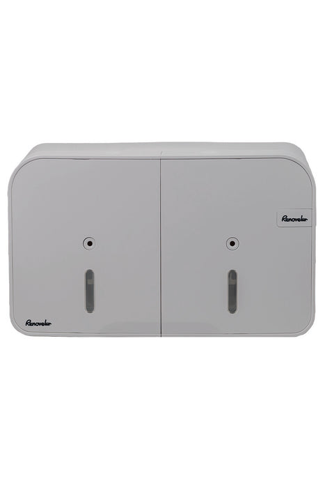 Renovelar toiletpapierdispenser duo easycut wit