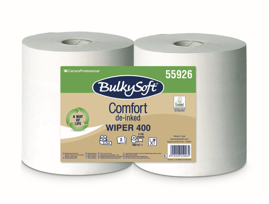 BulkySoft industriepapier wit 2-lgs 400 mtr x 24 cm (2)