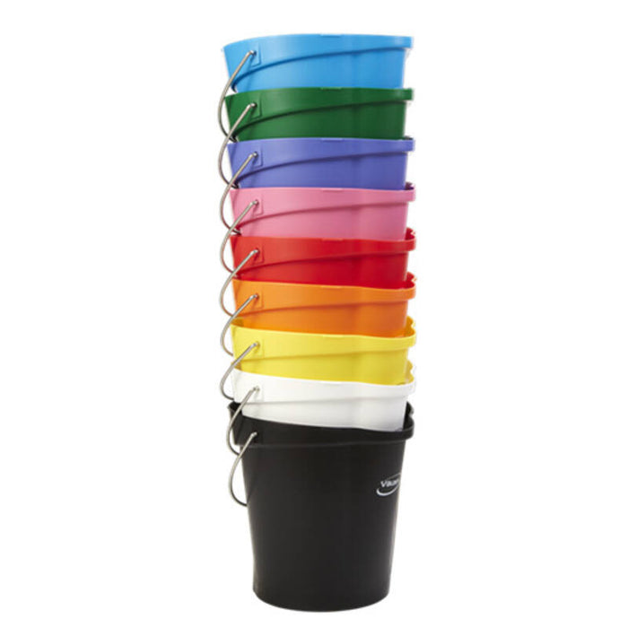 Vikan emmer 12 liter met schenktuit rood