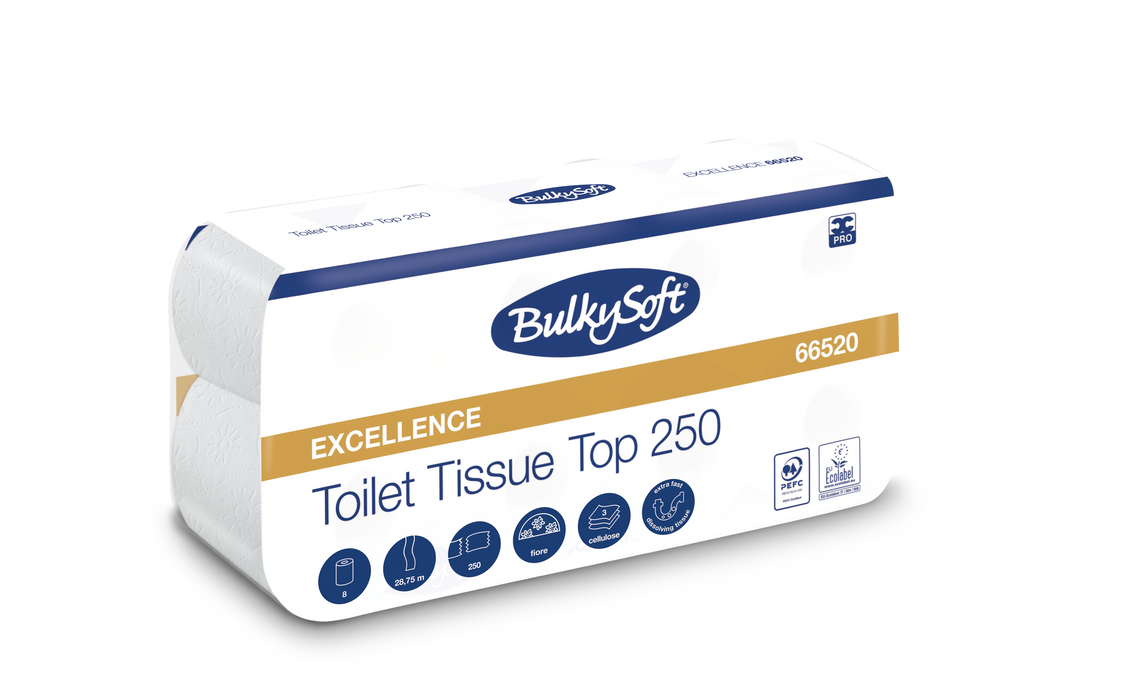 BulkySoft toiletpapier 3-laags 250 vel (72)