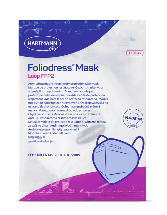 Foliodress FFP2 mondmasker - per stuk verpakt - doos 50 stuks