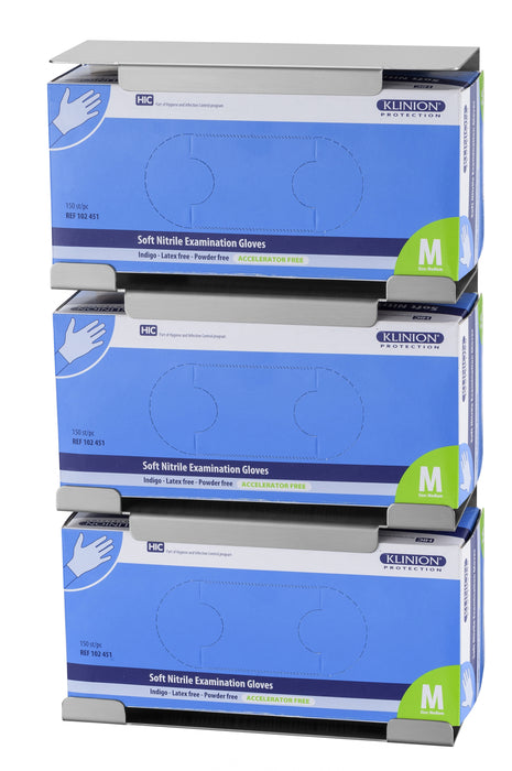 Handschoendispenser trio RVS
