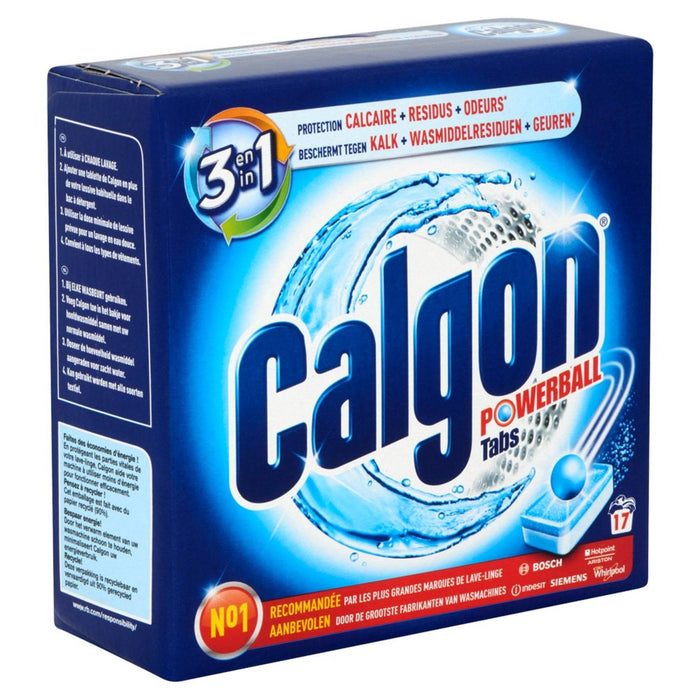 Calgon 3-in-1 tabs wasmachinereiniger - 17 stuks