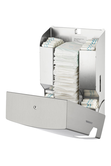 Maandverband- & tampondispenser RVS