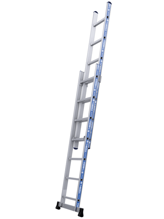Opsteekladder 2 x 8 treden met stabilisatiebalk