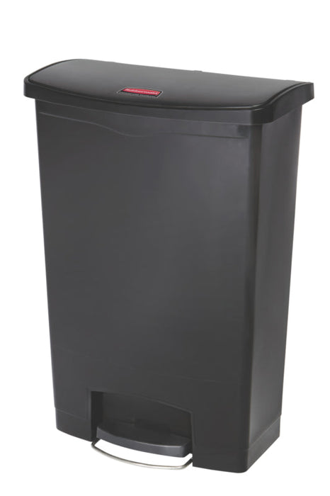 Rubbermaid Slim Jim Step On container zwart 90 liter