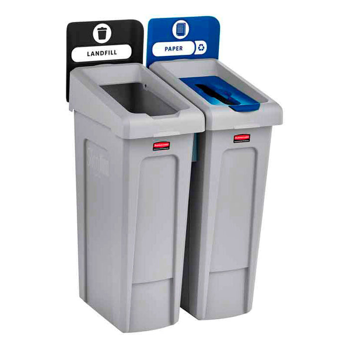 Rubbermaid Slim Jim recyclingstation starterset