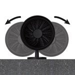 Tiger toiletborstel met houder Tune zwart