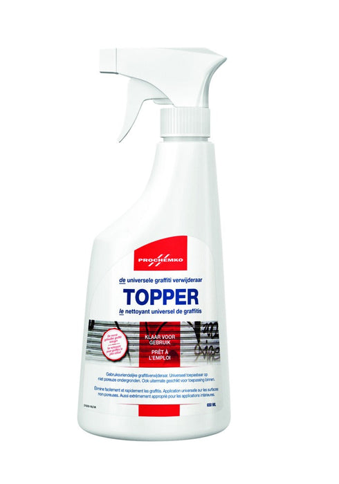 Topper graffiti verwijderaar foamspray - sprayflacon 650 ml