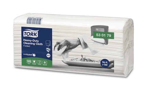 Tork Heavy-Duty reinigingsdoek wit 530179 | 4 x 105 stuks