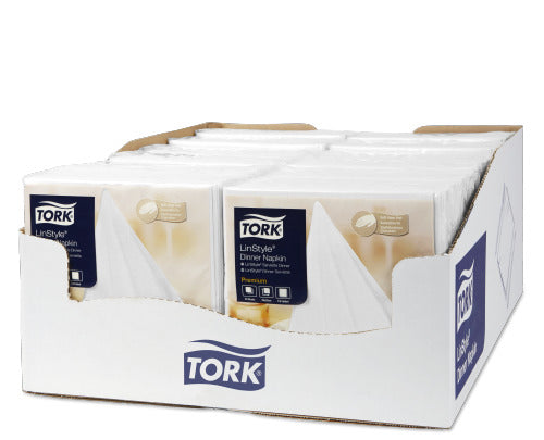 Tork LinStyle servet 1/4 vouw wit 39 x 39 cm - 12 x 50 stuks