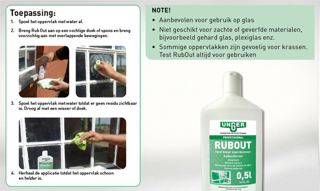 Unger Rub Out professionele glasreiniger - 500ml-