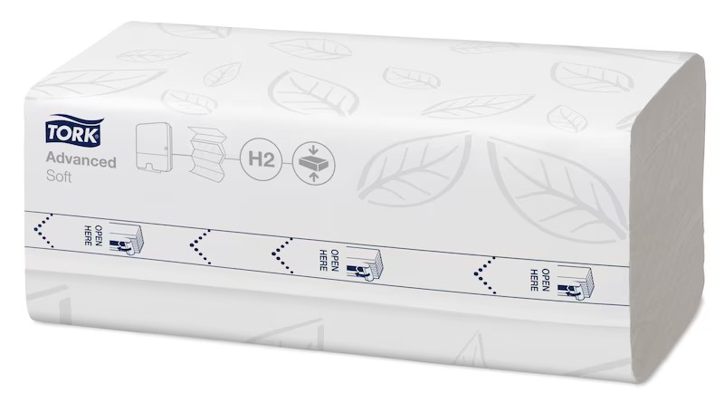 Tork gecomprimeerd Multifold handdoekpapier 21.2 x 32 cm H2 - 2400 stuks