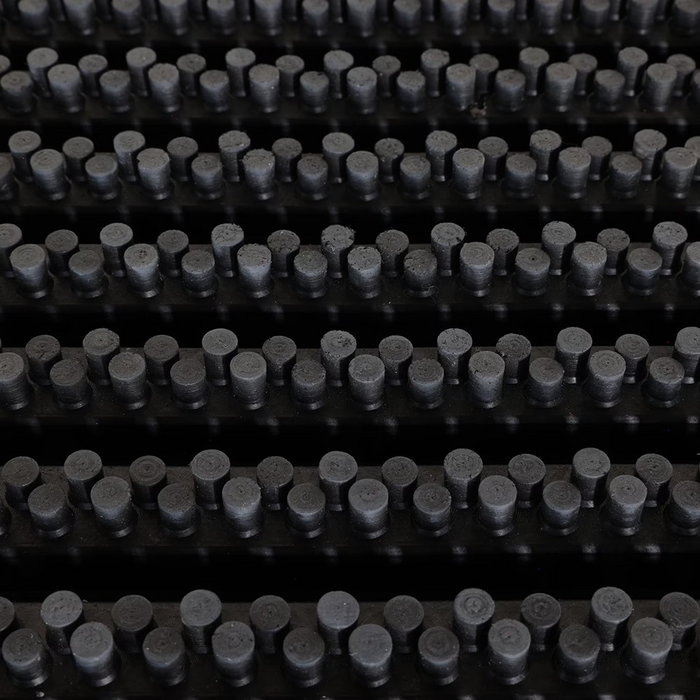 Borstelmat rubber 120 x 80 cm