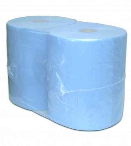 Industriepapier 2-lgs blauw 380 mtr x 37 cm - 2 rollen