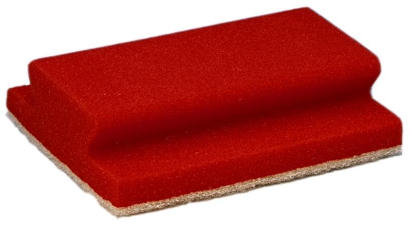 Taski jumbo spons rood met krasvrije pad, 10 stuks