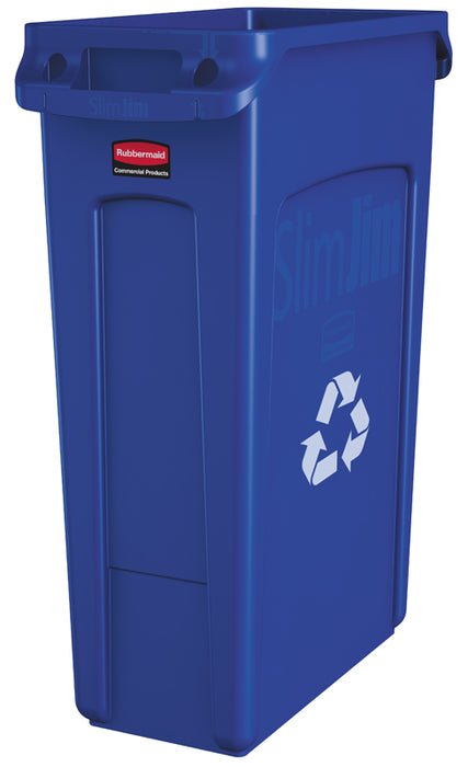 Rubbermaid Slim Jim container 87 ltr blauw