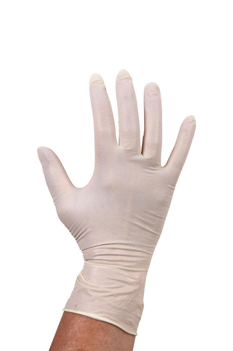 Handschoen latex poedervrij wit XL 100 stuks