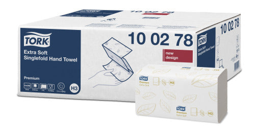 Tork Premium handdoek z-vouw 2-lgs 23 x 23 cm - 3000 stuks