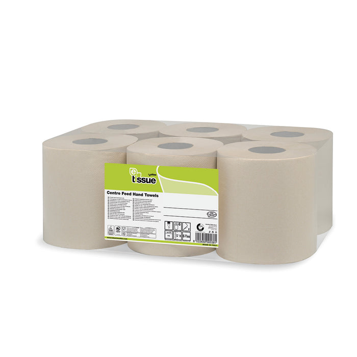 E-tissue poetspapier midi 2-laags 153 meter x 19 cm - 6 rollen