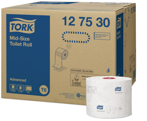 Tork Advanced toiletpapier compact 2-lgs 100 mtr - 27 rollen