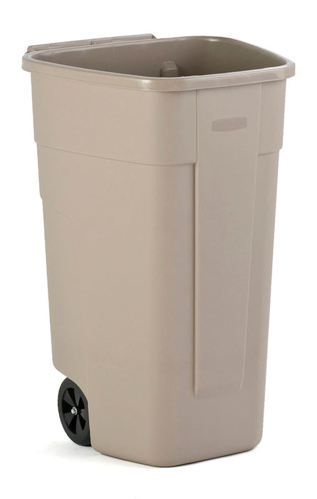 Rubbermaid mobiele container 110 liter beige