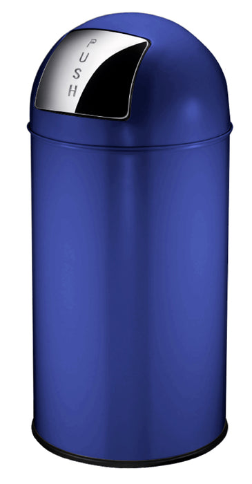 EKO afvalbak met pushdeksel 40 ltr blauw