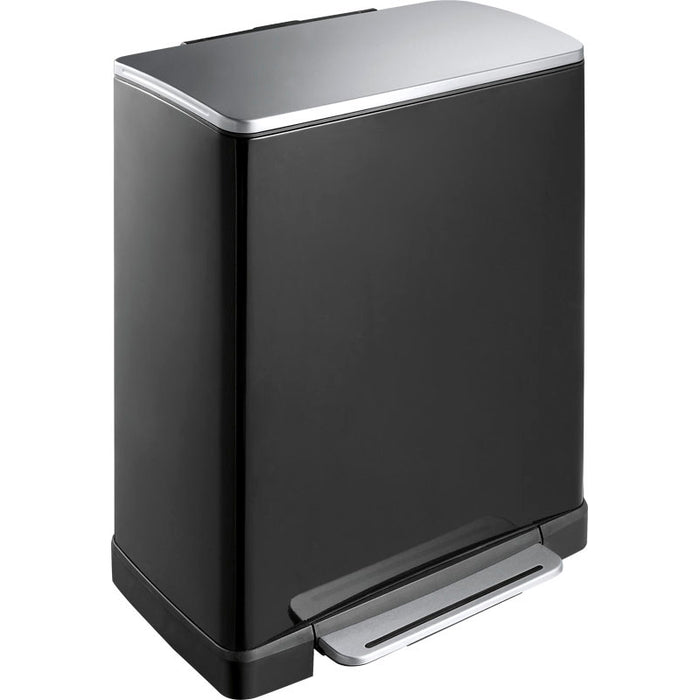 EKO pedaalemmer E-Cube 50 ltr zwart / RVS