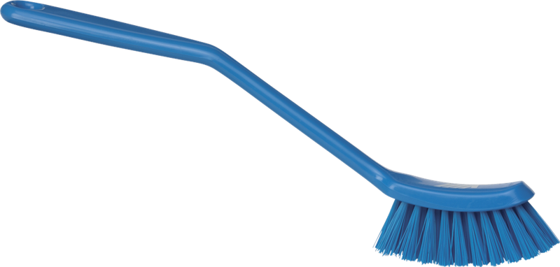 Vikan afwasborstel smal 29 cm blauw medium vezel