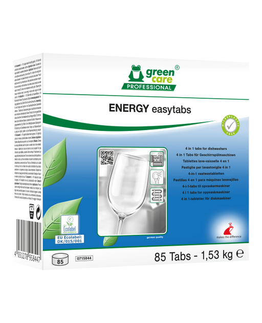 Green Care Energy Easy 4-in-1 vaatwastabletten 85  stuks