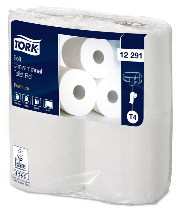 Tork Premium toiletpapier 200 vels 2-laags zacht -  12 x 4 rol