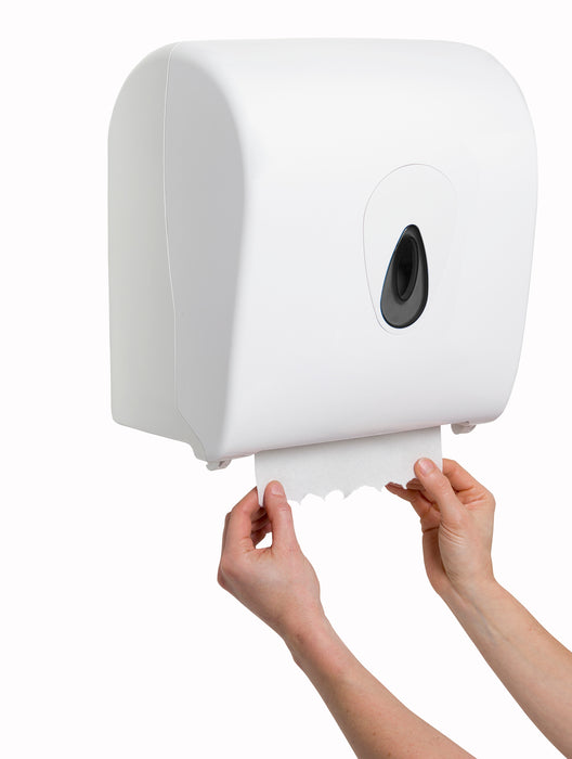 PlastiQline handdoekrolautomaat wit kunststof mini