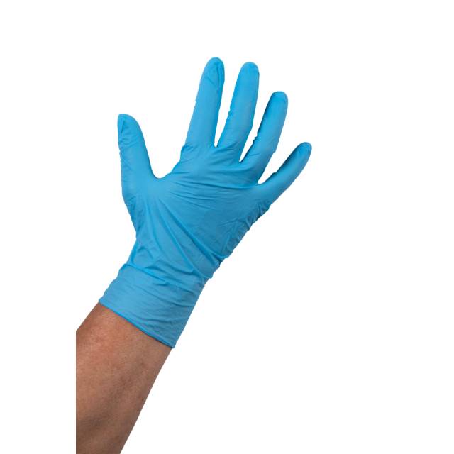 Comfort handschoen nitril poedervrij blauw XL 100 stuks