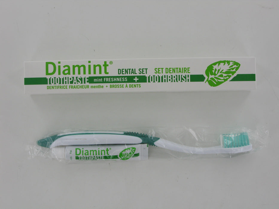 Dental set Diamint- tandenborstel + tandpasta tube